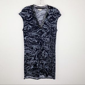 BR Snakeskin Leather Collar Dress E42